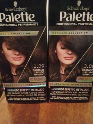 2 confez. Schwarzkopf Palette 3.89 Castano Scuro