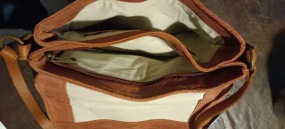 Bolso de cuero marrón