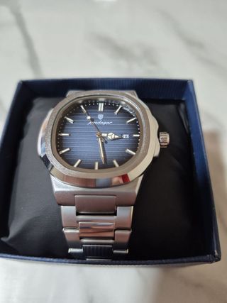 Poedagar Nautilus Azul 42mm  Acero 316L