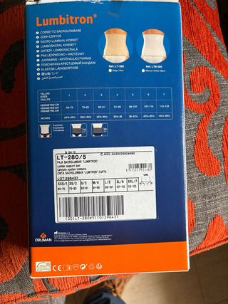 Faja Lumbar Orliman Lumbitron Beige