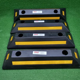 Topes de Rueda Pyle Goma Seguridad, bloque de guia