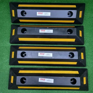 Topes de Rueda Pyle Goma Seguridad, bloque de guia