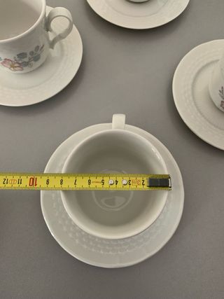 Set 6 Tazze da Tè con Piattini Bavaria