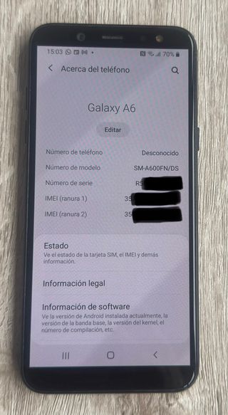 Samsung Galaxy A6 #smartphone #móvil