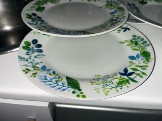 Set 6 Platos Hondos Ikea Flores