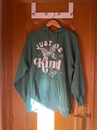 Sudadera Verde Stradivarius Talla S