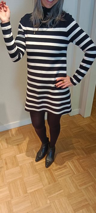 Vestido punto zara