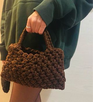 Mix borse uncinetto marroni e rosa