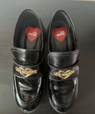Mocasines Love Moschino negros