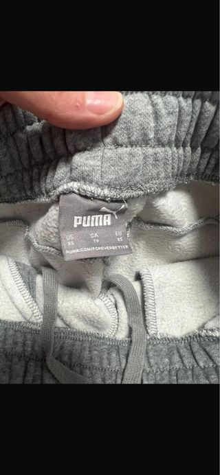 Pantalón chándal Puma gris Talla XS