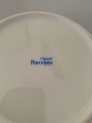 Ciotola in porcellana con fiori