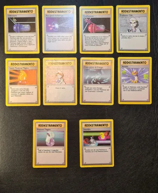 Lotto 36 Carte Pokémon Vintage Italiane - Set Base
