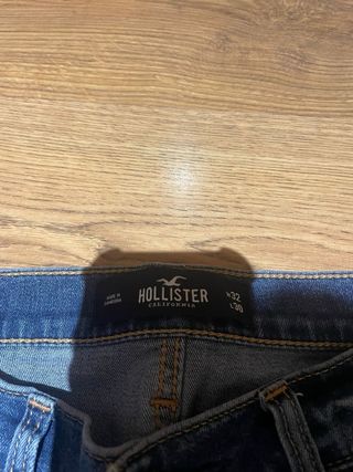Pantalón Hollister Roto Azul