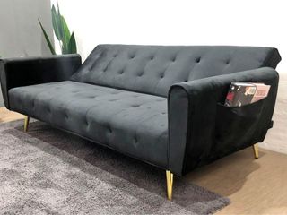 Sofá Cama Negro Terciopelo - Envio gratis