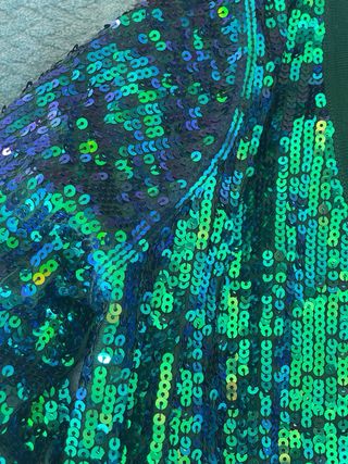 Twin Set Chaqueta Lentejuelas Azul Verde