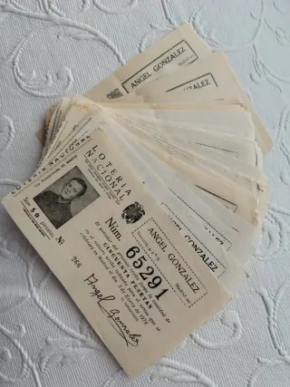 Lote de Billetes Lotería Nacional 1976