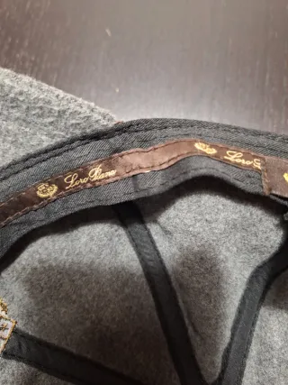 Berretto Loro Piana Grigio Uomo