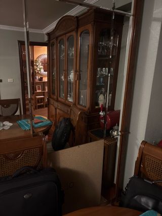 Espejo de pared madera y cristal