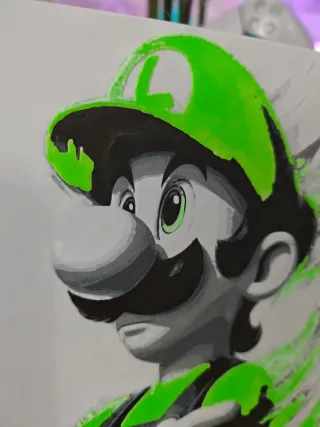 Lámina Luigi Super Mario Bros 3D