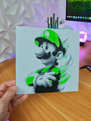 Lámina Luigi Super Mario Bros 3D