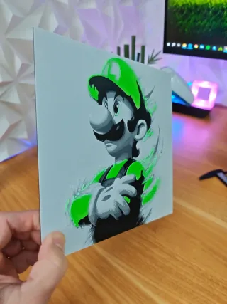 Lámina Luigi Super Mario Bros 3D