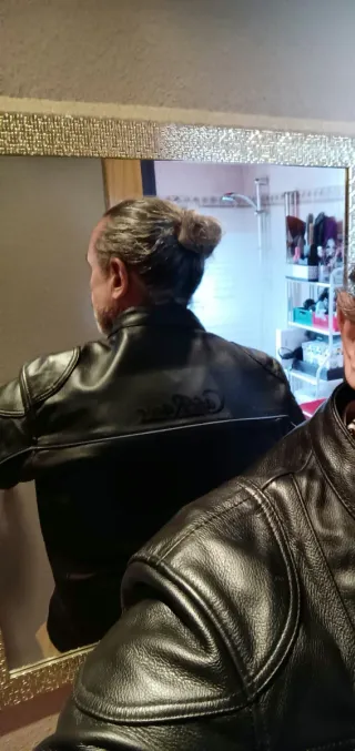 Chaqueta café Racer de moto