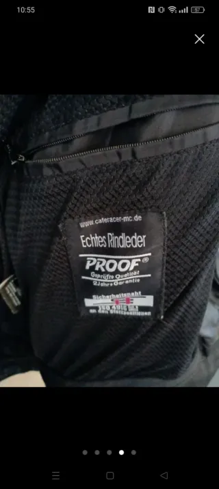 Chaqueta café Racer de moto