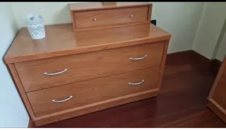 Cabecero cama 1,35 + Mesitas y Sinfonier