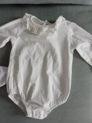 Conjunto 2 Bodies Manga Larga Bebé Blanco