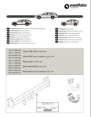 Enganche de remolque Volvo