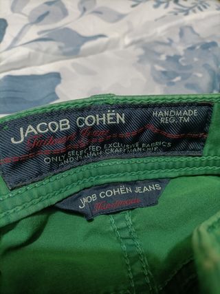 Pantalones Jacob Cohen Hombre Talla 31 Verde
