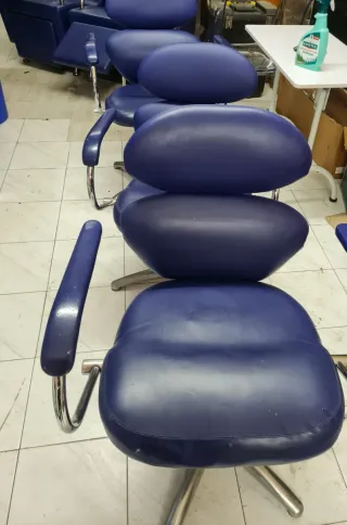 Sillón Peluquería Azul