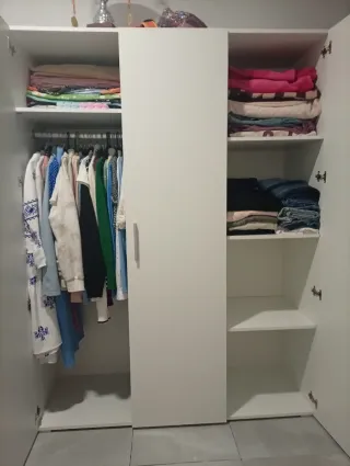 Armario blanco moderno 3 puertas