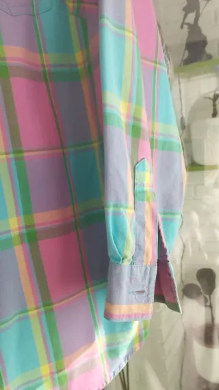 Camisa cuadros multicolor