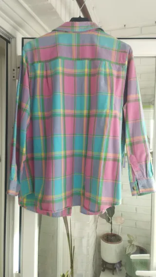 Camisa cuadros multicolor