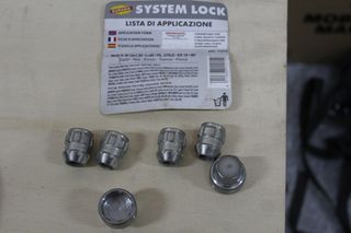 Juego tuercas antirrobo M 12X1,50 L=20