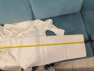 Pijama de seda blanco