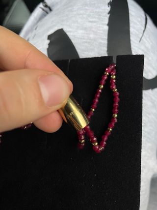 Collana Breil perle rosse e oro