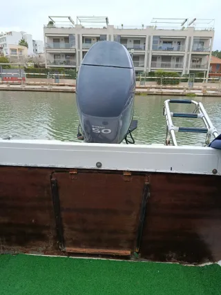 Barca Taylor 4,78m con motor Yamaha 50cv, Remolque