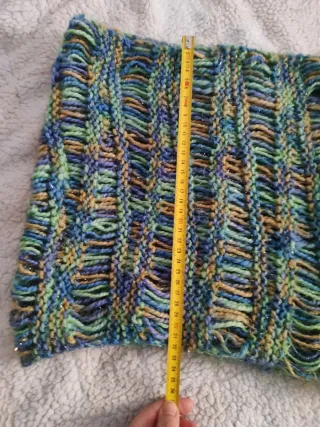 Bufanda multicolor con brillos