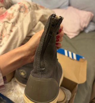 Converse gris botines forrados