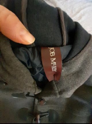 Cappotto uomo grigio con cappuccio