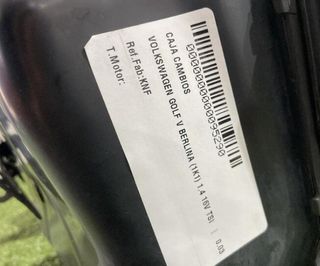 95290 knf caja cambios volkswagen golf 1.4 16v tsi