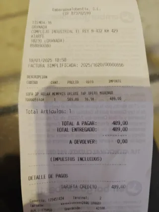 Sofá relax 3 plazas color marengo en garantia