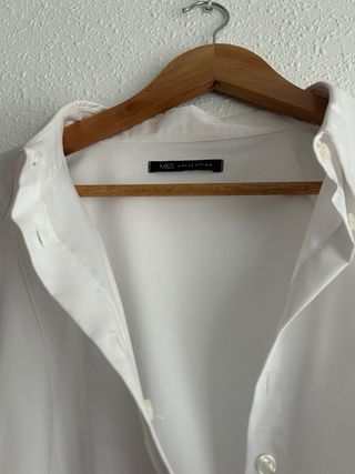 Camisa algodón blanco Marks & Spencer T. 52 t. 24