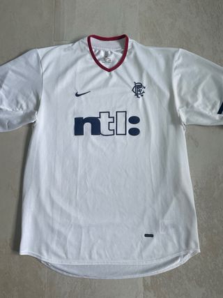 Camiseta visitante original Rangers 2001-2002