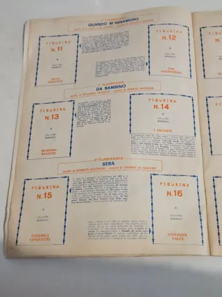 Album Panini Cantanti 1968 Vuoto