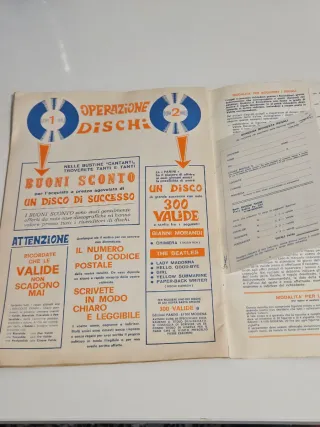 Album Panini Cantanti 1968 Vuoto