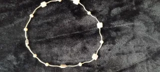 Gargantilla de alpaca con perlas