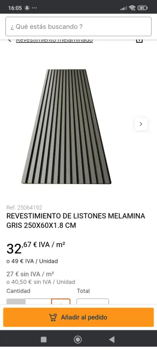 Revestimiento de pared